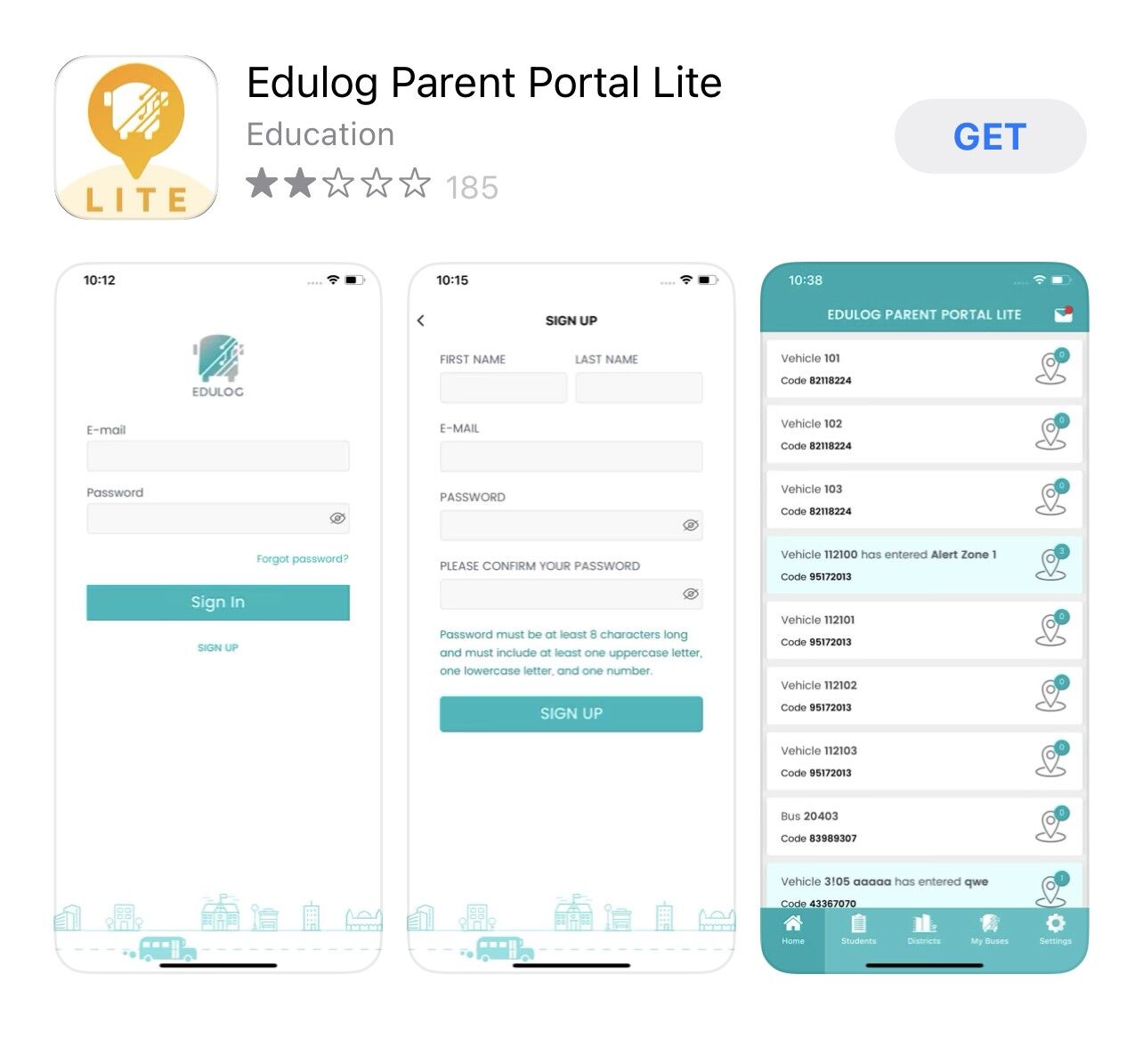JCPS EDULOG PARENT PORTAL LITE
